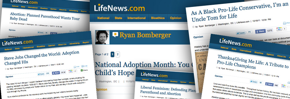 Ryan Bomberger writes weekly column for LifeNews.com