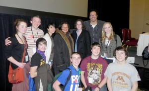 Ryan Bomberger & Alveda King with students from SFLA conference