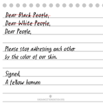 "Dear People" by the Radiance Foundation