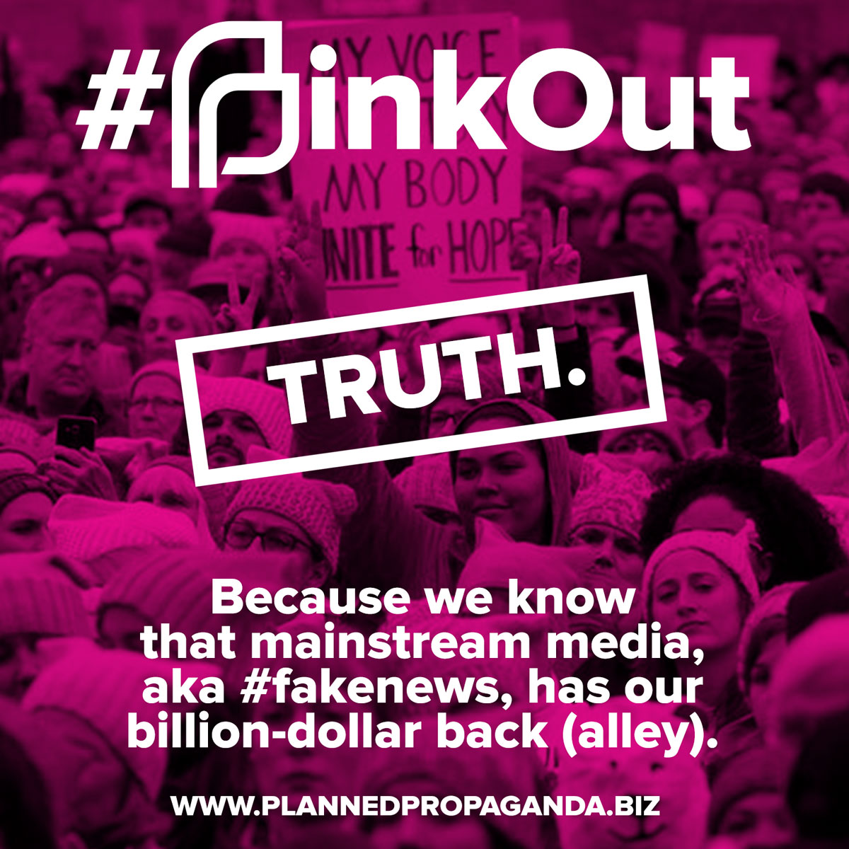 #PINKOUT: #FakeNews Has Our Back