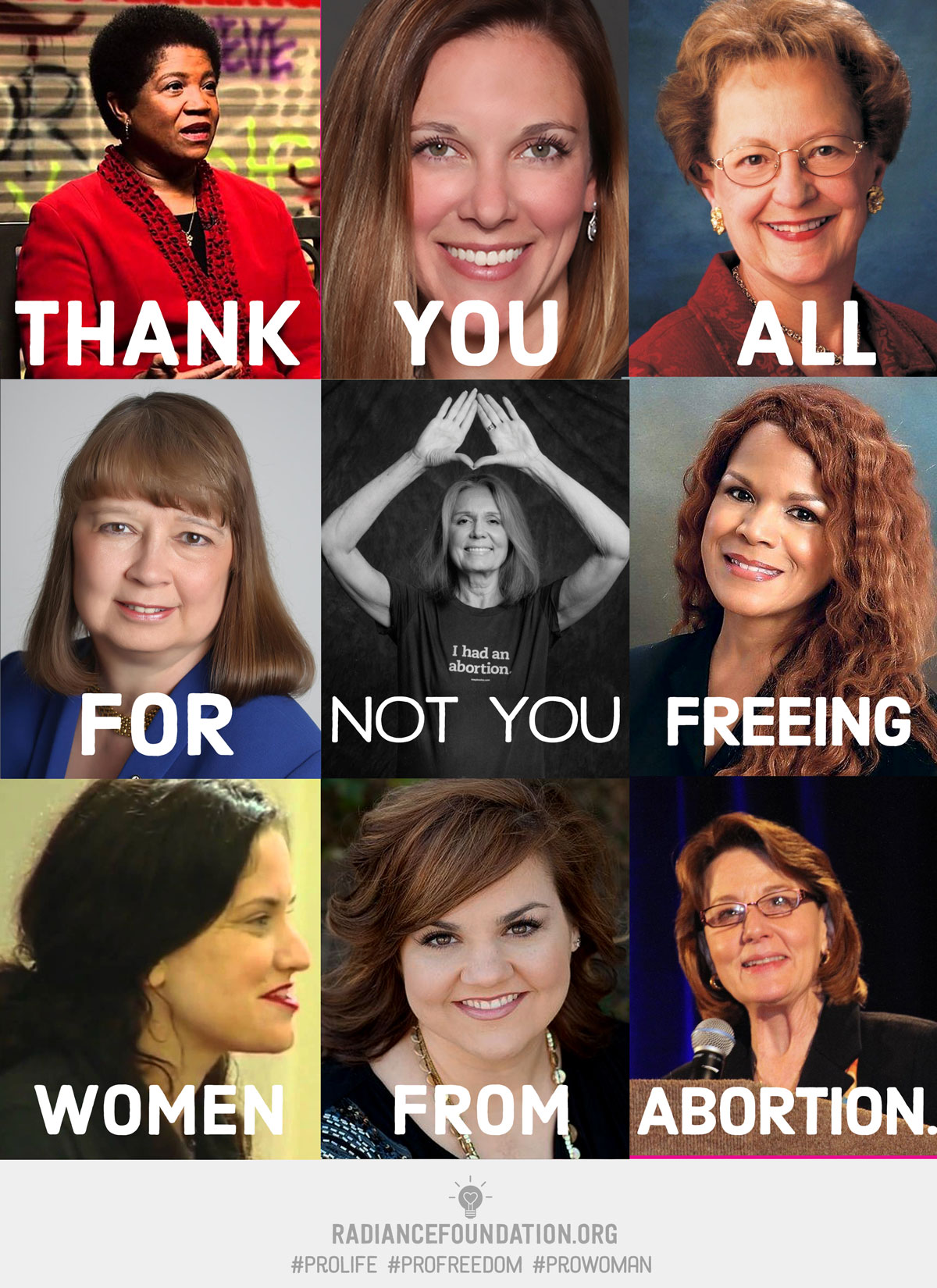 "NOT YOU - Freeing Women From Abortion" by The Radiance Foundation