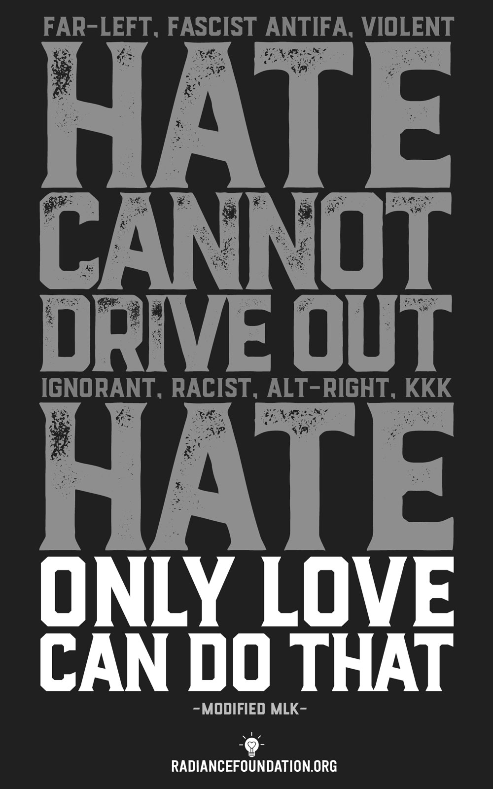"Hate vs. Love" by Radiance Foundation