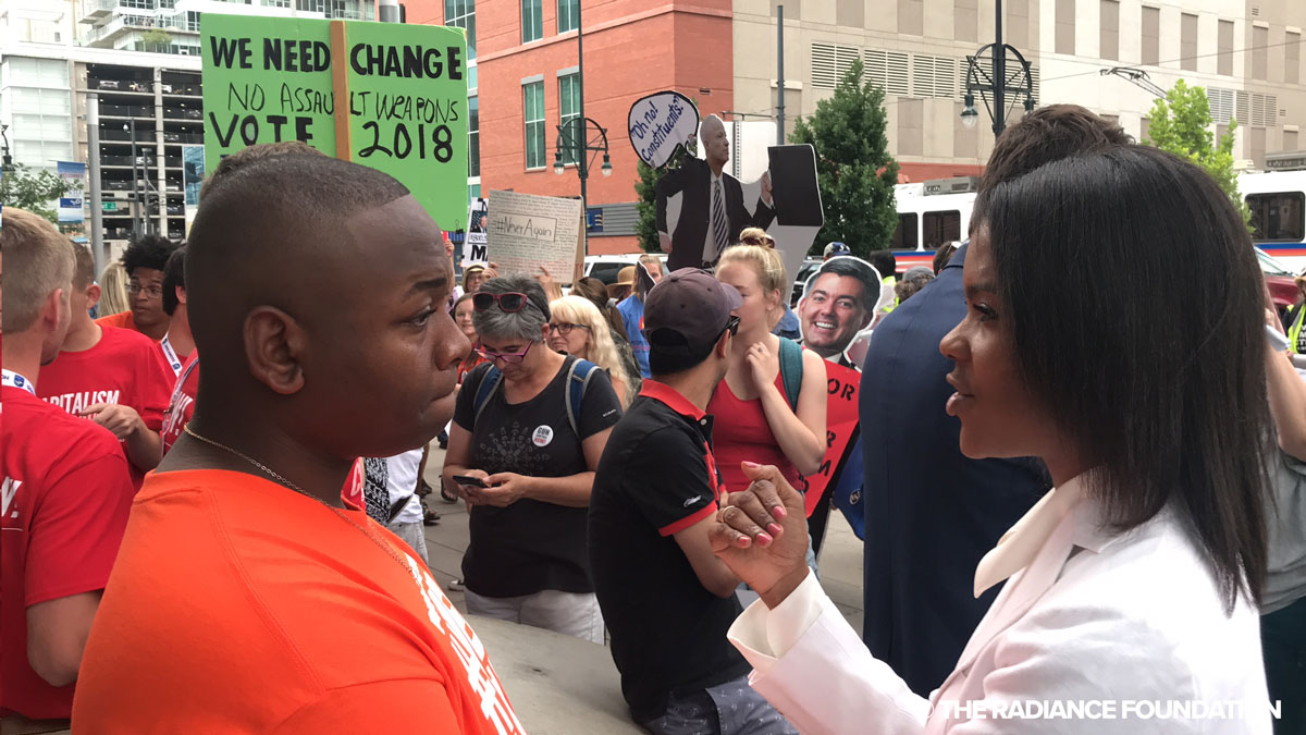 Tay Anderson of #NeverAgain Colorado talks with Candace Owens of Turning Point USA