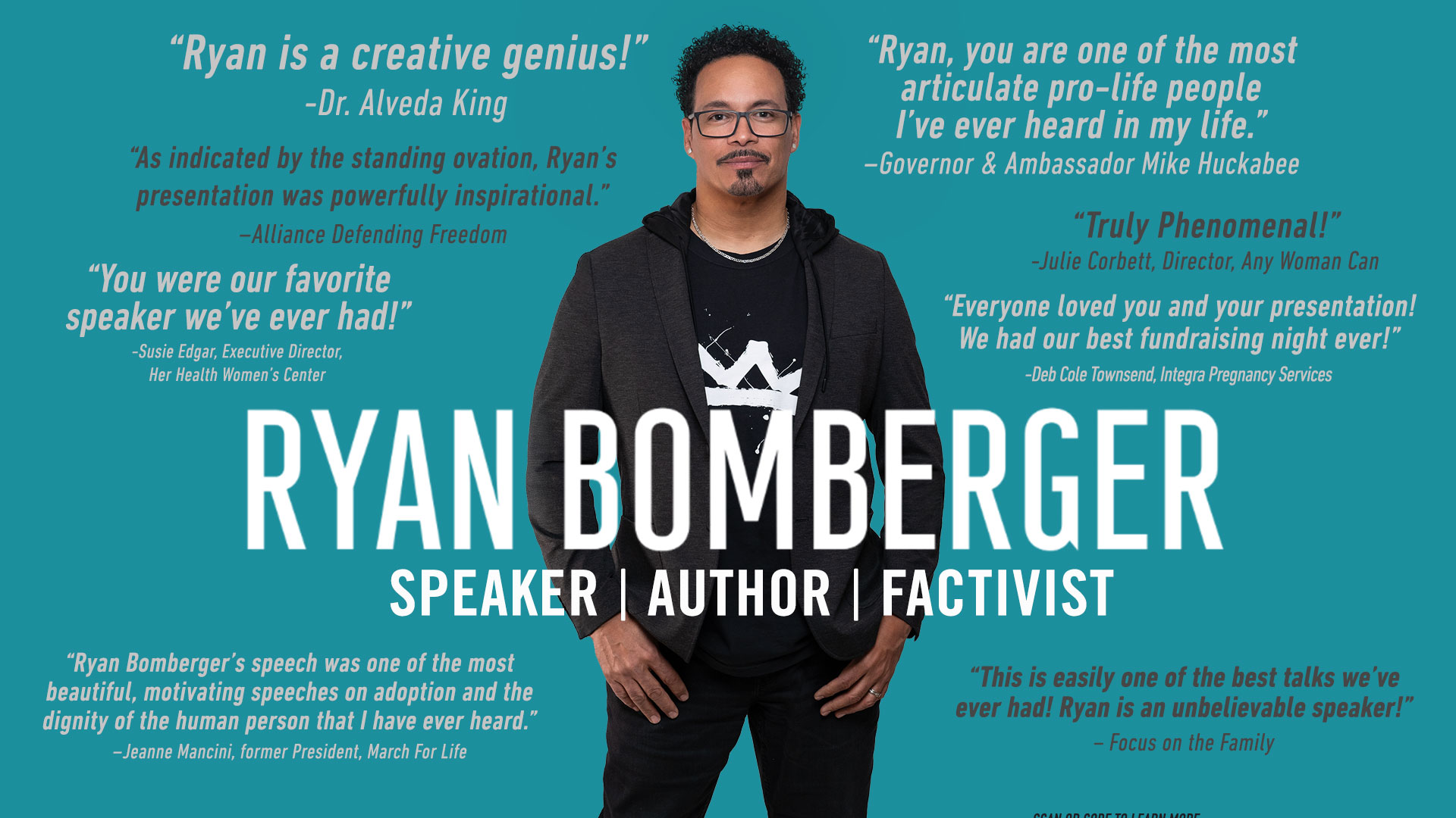 Ryan Bomberger, cofounder and Chief Creative Officer of the Radiance Foundation
